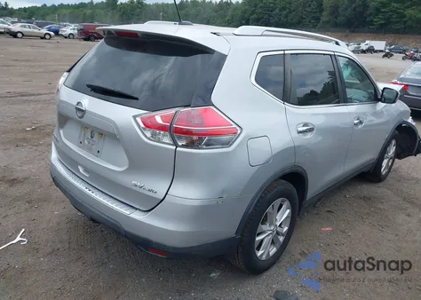 2016 Nissan Rogue Sv z USA, uszkodzony, nr VIN KNMAT2MVXGP693707